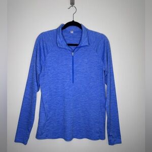 Under Armour Women’s Blue LongSleeve 3/4 Zip Neck Athletic Pullover
